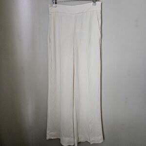 Marella Art. 365 Pants Elegant Cream Wide-Leg Business Casual Coastal Grandma